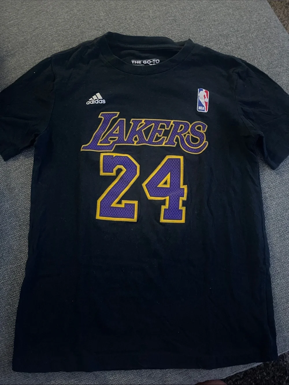 adidas Black Los Angeles Lakers Kobe 24 Short-Sleeve Tee